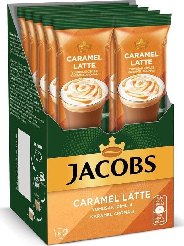Jacobs Karamel Latte 8'li Paket Kahve - Image 1
