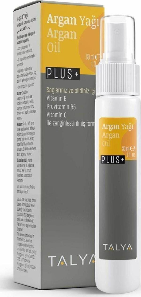 Talya Argan Yağı Plus, Saç Bakım Yağı, 30 ml - Image 1