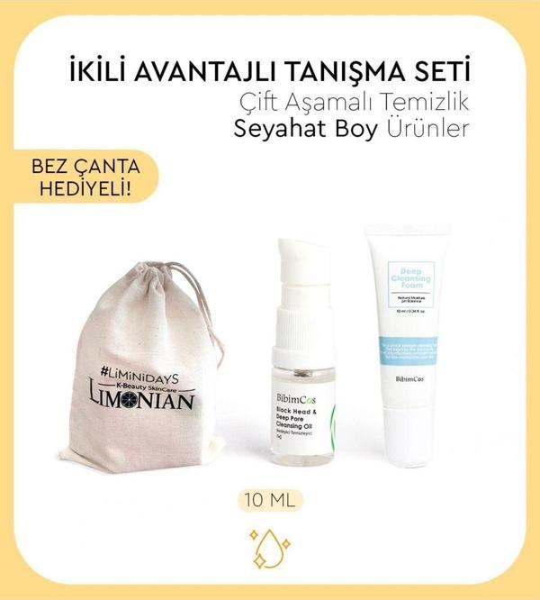 Bibimcos Mini Double Cleansing Metot Set | Çift Aşamalı Temizlik Seti 10ml - Image 1