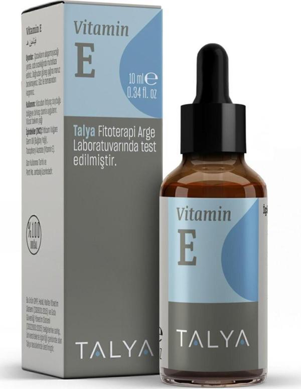 Talya Vitamin E Damla 0.34 Fl. Oz 10 Ml - Image 1