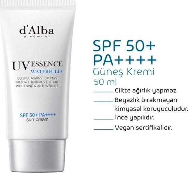 Dalba Waterful Essence Sun Cream 50 ml- Güneş Kremi - Image 1