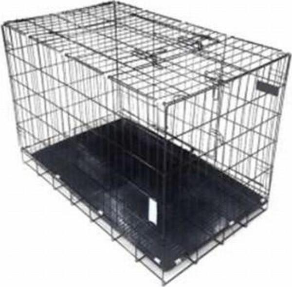EuroDog Metal Köpek Kafesi Siyah 76x46x56 Cm - Image 1