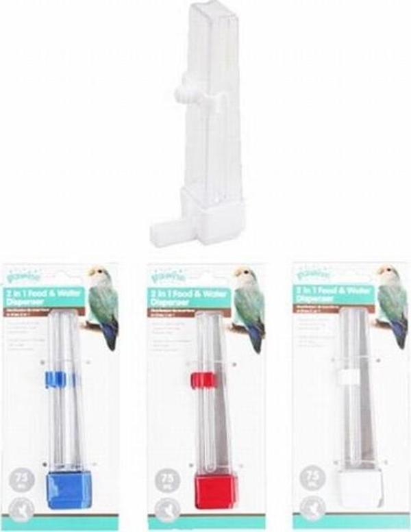 Pawise Plastik Kuş Suluğu ve Yemliği 75 Ml 14,5 Cm - Image 1