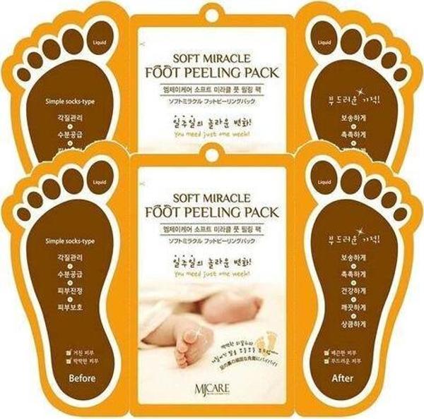 MjCare Miracle Foot Peeling Pack - Çorap Tipi Ayak Peeling Maskesi 2'li - Image 1
