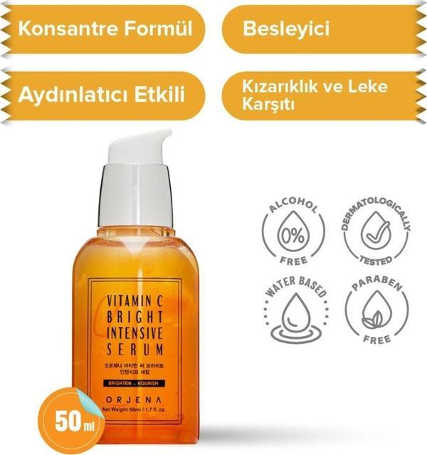Orjena Vitamin C Bright Intensive Serum - Cilt Aydınlatıcı Serum - Cilt Sıkılaştırıcı Serum 50ml - Image 1