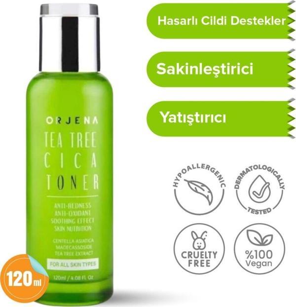 Orjena Cilt Bariyer Onarıcı - Kızarıklık Ve Sivilce Karşıtı Tonik - Tea Tree Cica Toner 120ml - Image 1