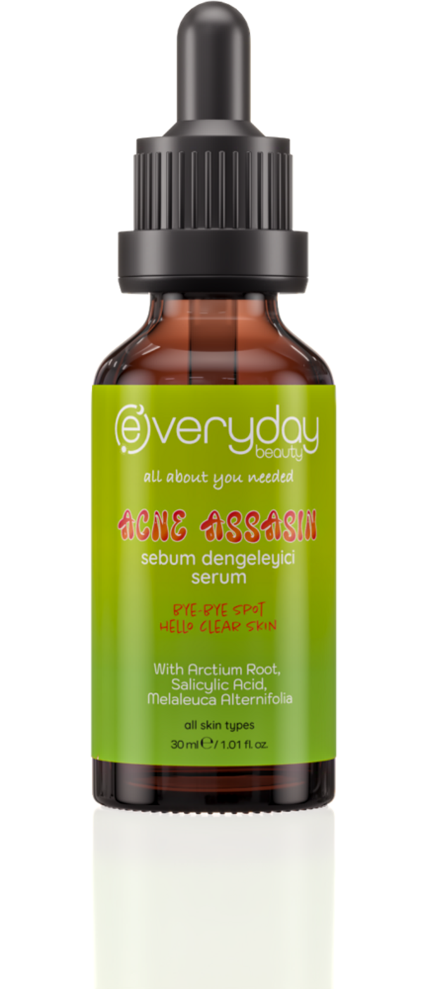 Acne Assasin Sebum Dengeleyici Serum 30ml Sivilce Karşıtı Gözenek ve Siyah Nokta Giderici Niacinamid - Image 1