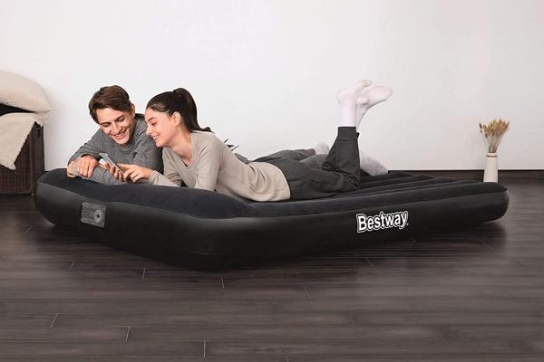 Bestway 67464 Tritech Queen Built, 2 Kişilik Pompalı Şişme Yatak- 203X152x30cm - Image 1