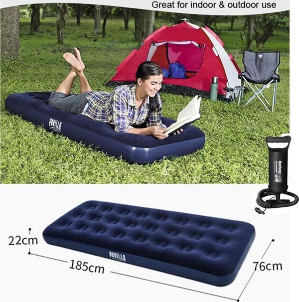 POMPALI - Bestway 67000,Tek Kişilik Şişme Yatak (185x76x22 cm) - Image 1
