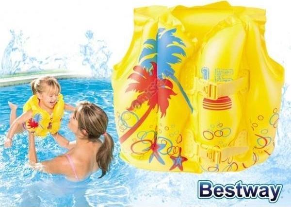Top HEDİYE- Bestway 32069, Tropikal Desenli Can Yeleği 3-6 Yaş - Image 1
