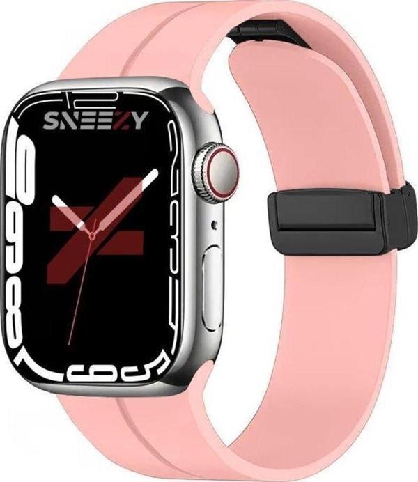 Apple Watch 38mm 40mm 41mm Seri 1 2 3 4 5 6 7 8 Se Uyumlu Coastal Manyetik Tokalı Silikon Kordon - Image 1