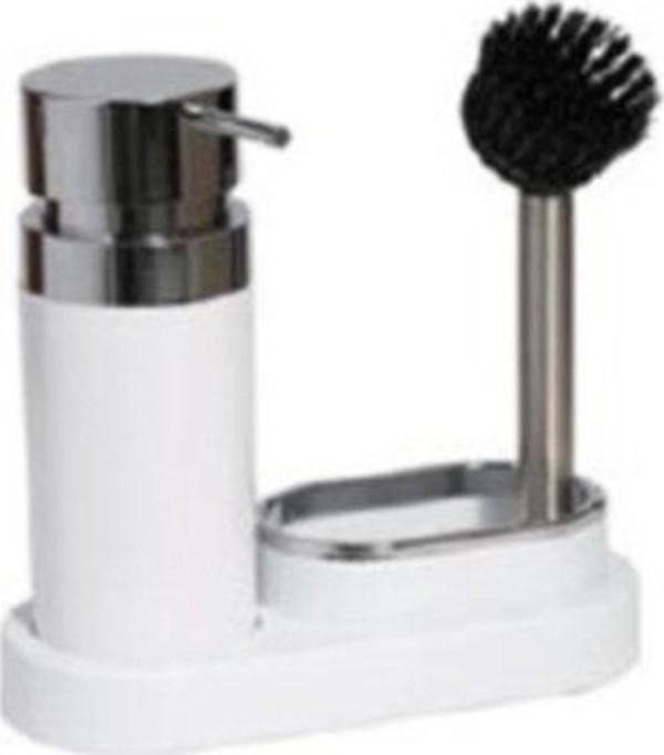 Ansan Polen Mutfak Seti Sıvı Sabunluk-fırça(beyaz) - Image 1