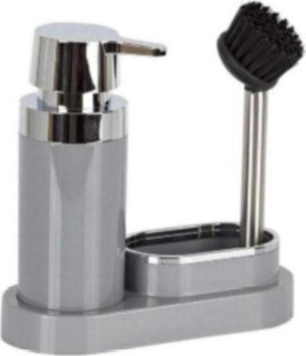 Ansan Polen Mutfak Seti Sıvı Sabunluk-fırça(gri) - Image 1