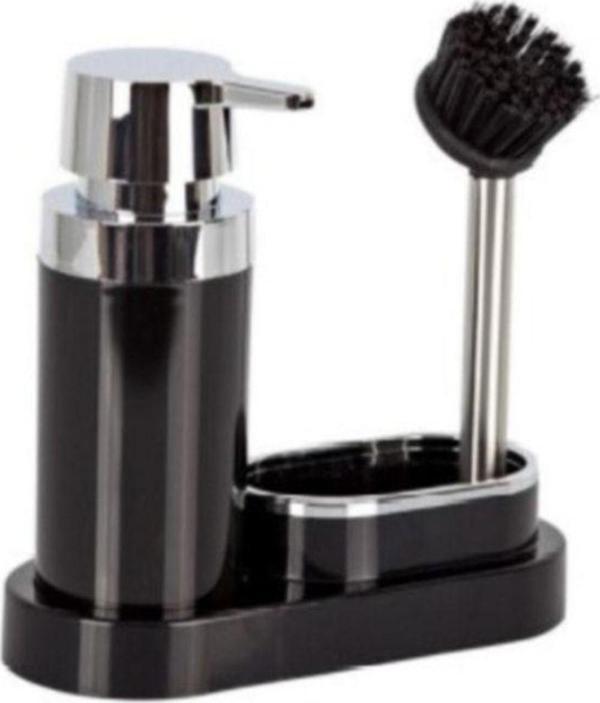 Ansan Polen Mutfak Seti Sıvı Sabunluk-fırça(siyah) - Image 1