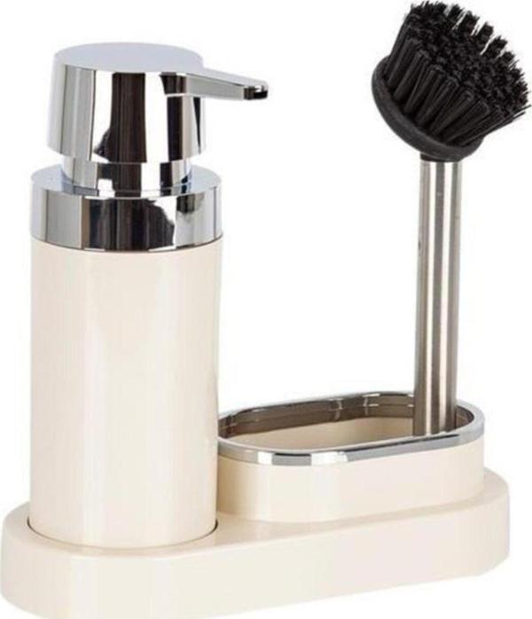 Ansan Prima Polen Mutfak Seti Bej Sıvı Sabunluk Fırça - Image 1