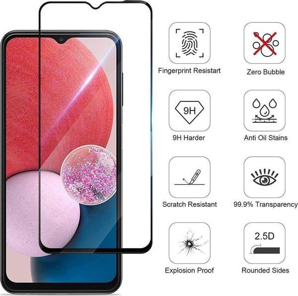 Realme Uyumlu C21 Tam Kaplayan Nano Ekran Koruyucu Kırılmaz Cam - Ince Ve Esnek - Image 1