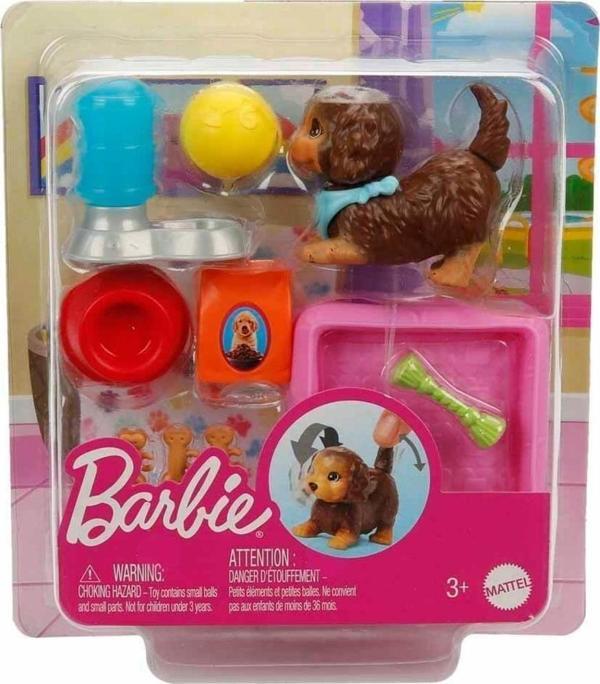 Barbie Sevimli Hayvanlar ve Aksesuarları HKD81 HKD82 Köpek - Image 1