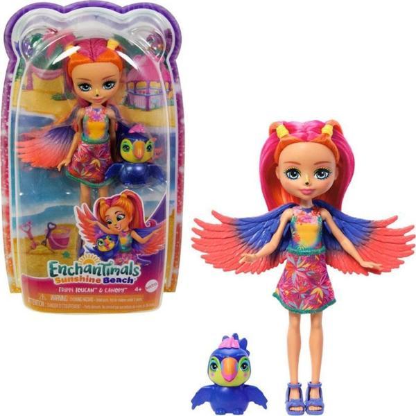 Enchantimals Karakter Bebekler FNH22 HRX83 Trippi Toucan & Canopy - Image 1