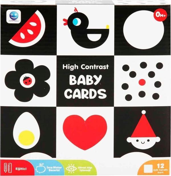 Smile Games Yüksek Kontrastlı Bebek Hafıza Kartları 12 Parça - Image 1