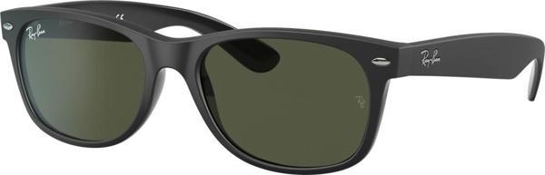 Ray-Ban New Wayfarer 0RB2132 646231 Güneş Gözlüğü 58 Ekartman Rubber Black On Black G-15 Green - Image 1
