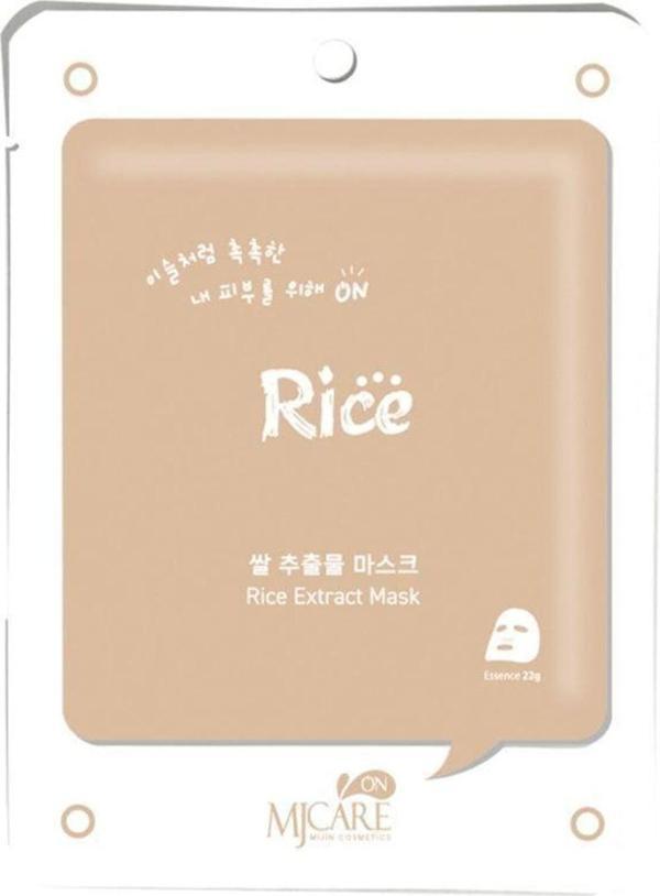 MjCare On Rice Extract Mask - Pirinç Özlü Yüz Maskesi - Image 1