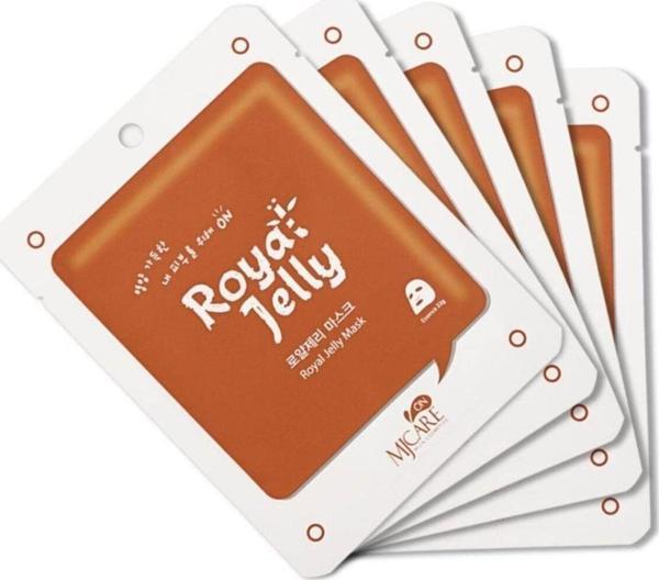 MjCare On Royal Jelly Mask Arı Sütü Içeren Maske 5'li - Image 1