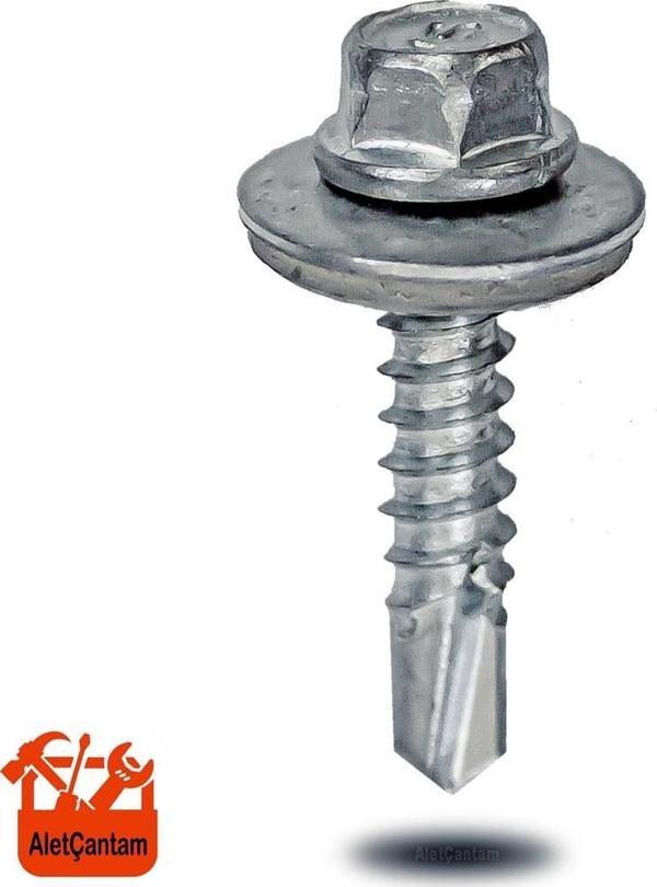 Trapez Vida Çatı Vidası Pullu Vida 5.5X25 _ 100 Adet - Image 1