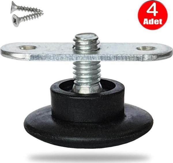 3cm Büyük Bingo Ayak Mobilya Dolap Masa Sehpa Ayağı 4 Adet + Vida - Image 1