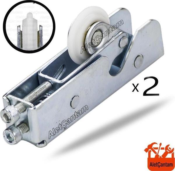Aletçantam Gama Sürgülü Kapak Gardrop Tekerleği Dolap Tekeri 1 Kapak Set - Image 1
