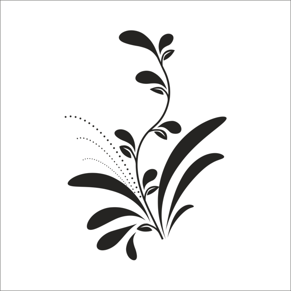 AĞAÇ VE GÜL RESİMLERİ FOLYO STİCKER 160cm Uzunluk - Image 1