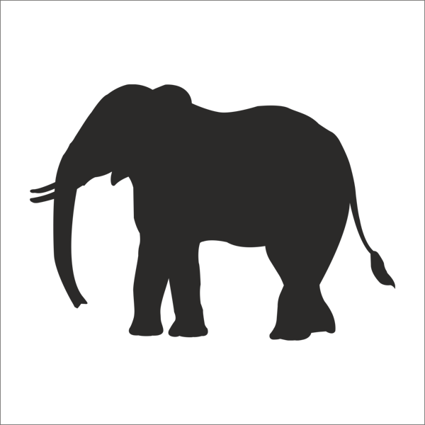 FİL FOLYO STİCKER 90 cm uzunluk - Image 1