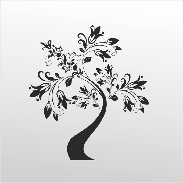 Folyo Sticker Ağaç Deseni 100cm Uzunluk - Image 1