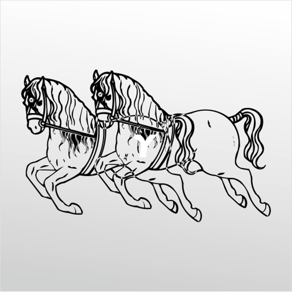 Folyo Sticker Atlar 40cm Uzunluk - Image 1