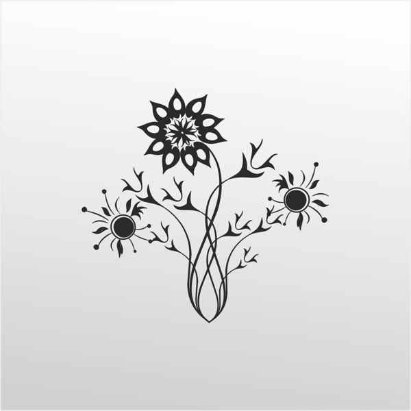 Folyo Sticker Ayçiçeği 100cm Uzunluk - Image 1