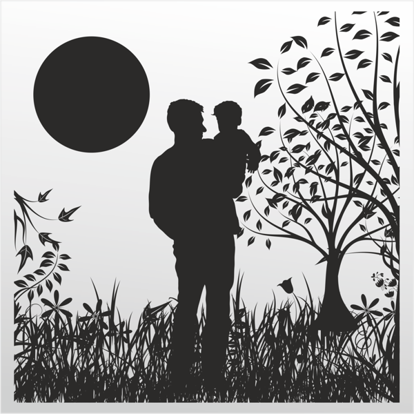 Folyo Sticker Baba Ve Oğul 130cm Uzunluk - Image 1