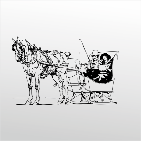 Folyo Sticker At Arabası 40cm Uzunluk - Image 1