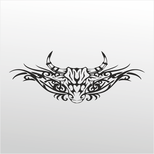Folyo Sticker Boğa Deseni 100cm Uzunluk - Image 1