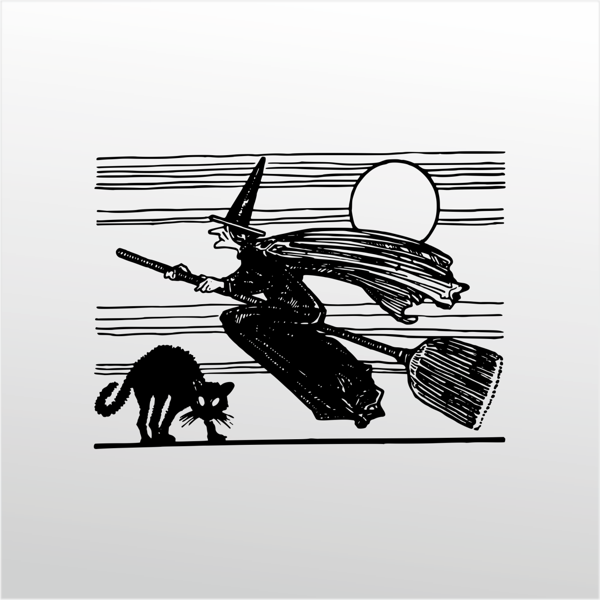 Folyo Sticker Cadı 130cm Uzunluk - Image 1