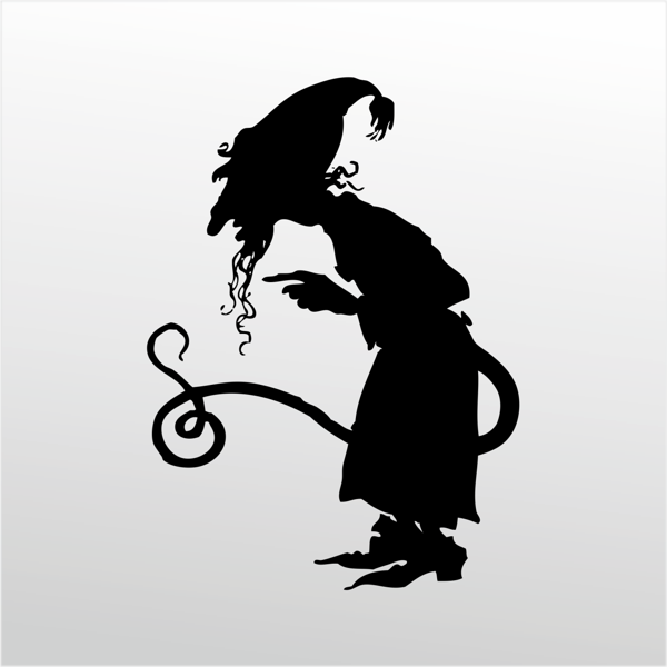 Folyo Sticker Cadı 20cm uzunluk - Image 1