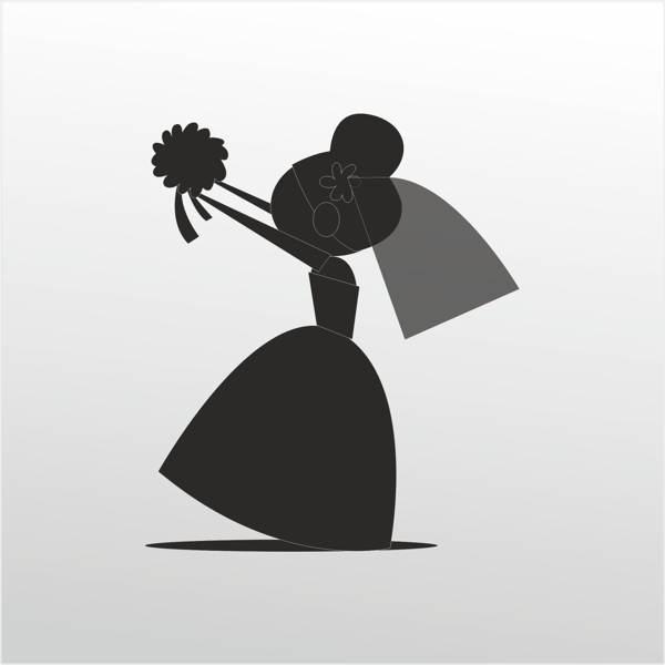 Folyo Sticker Çiçek Atma 20cm uzunluk - Image 1