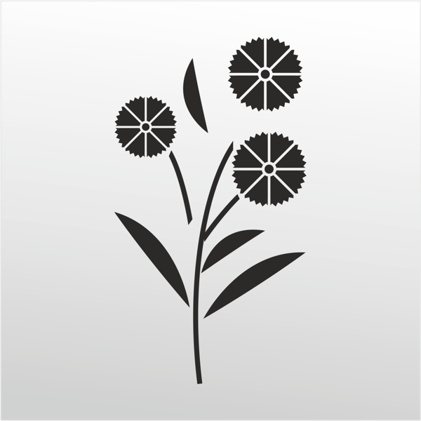 Folyo Sticker Çiçek Deseni 130cm Uzunluk - Image 1