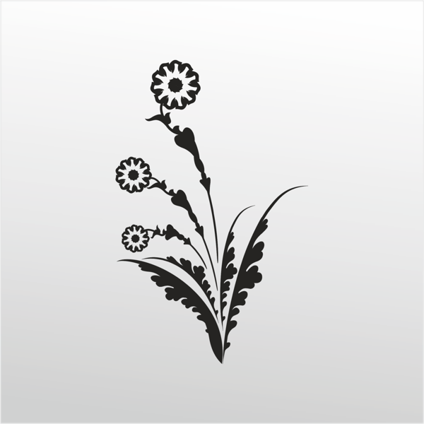 Folyo Sticker Çiçek 160cm Uzunluk - Image 1