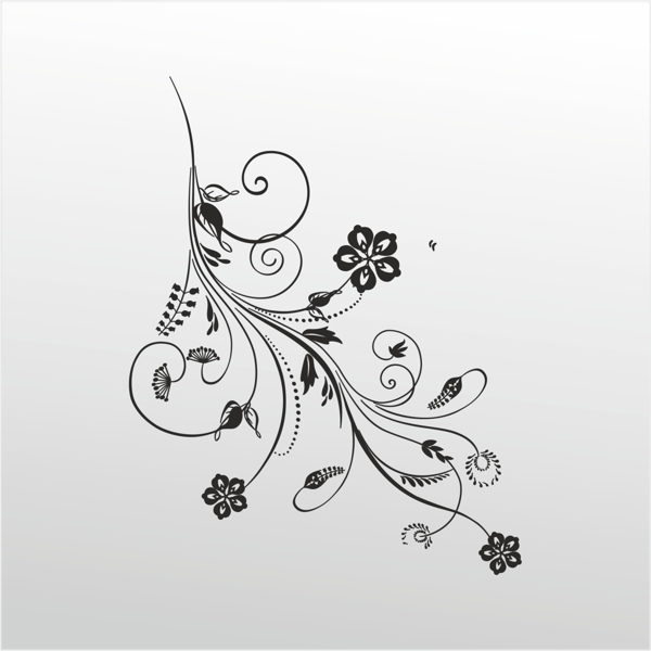 Folyo Sticker Çiçek Deseni 80cm Uzunluk - Image 1