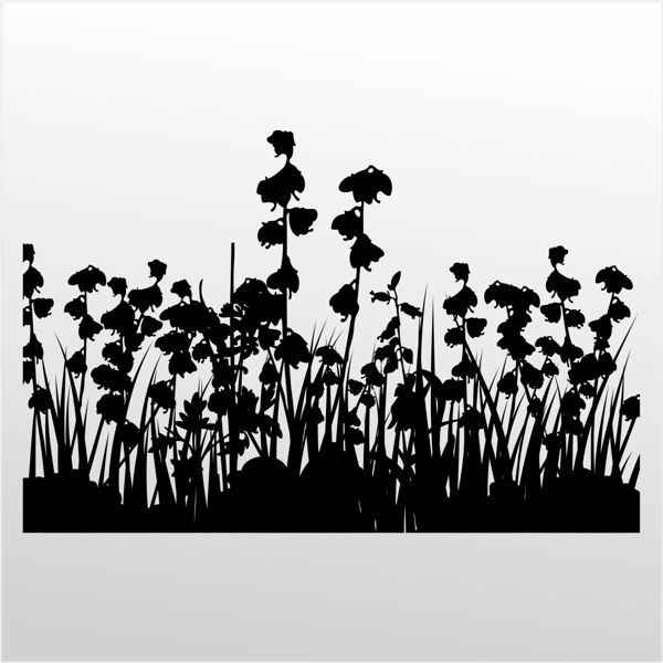 Folyo Sticker Çiçekler 70cm Uzunluk - Image 1