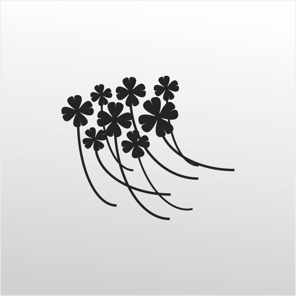 Folyo Sticker Çiçekler 80cm Uzunluk - Image 1