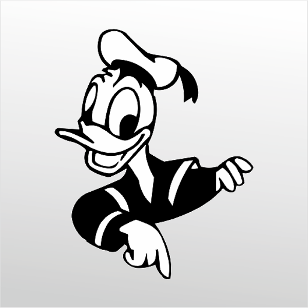 Folyo Sticker Daffy Duck 40cm Uzunluk - Image 1