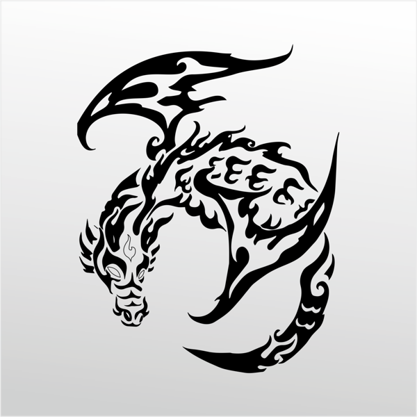 Folyo Sticker Ejderha 80cm Uzunluk - Image 1