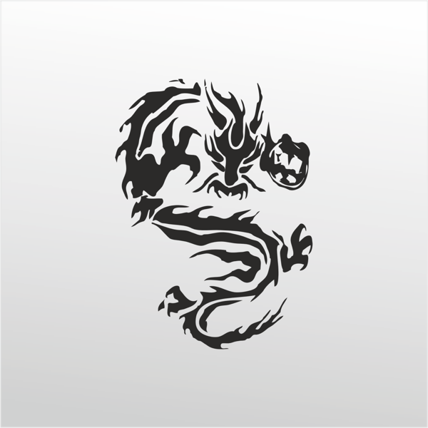 Folyo Sticker Ejderha 100cm Uzunluk - Image 1