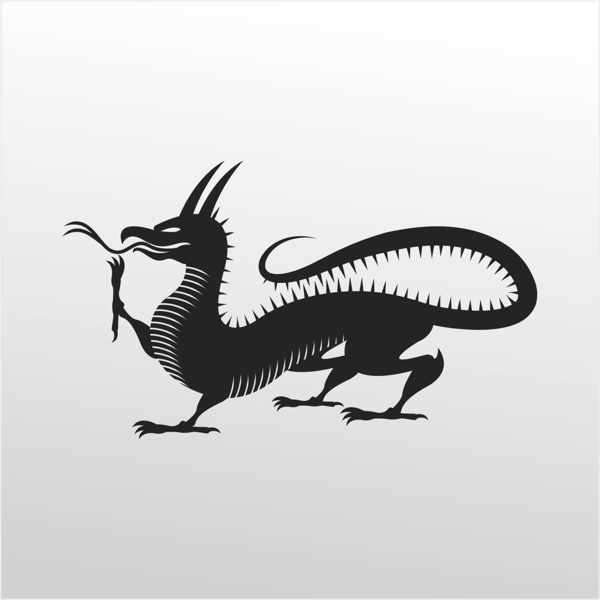 Folyo Sticker Ejderha 100cm Uzunluk - Image 1