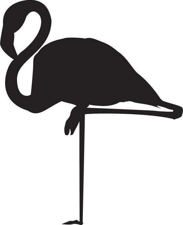 Folyo Sticker Flamingo 100cm Uzunluk - Image 1